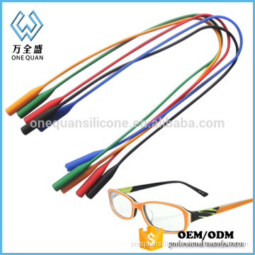 soft adjustable silicone rubber glasses strap cord